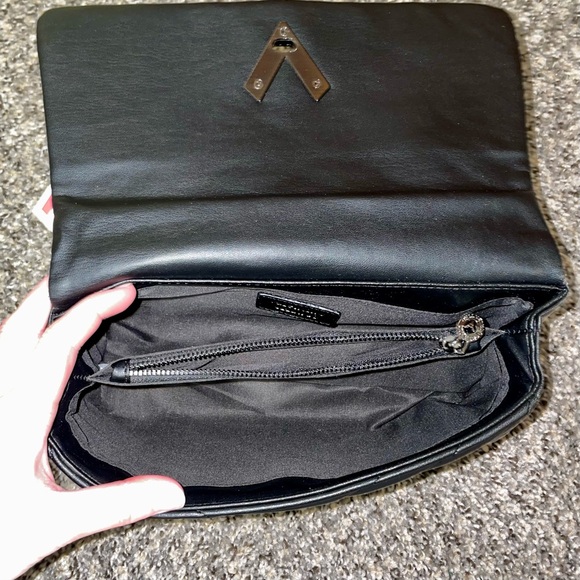 NWT $279 Valentino Orlandi Black Quilted Shoulder Bag - Picture 6 of 11